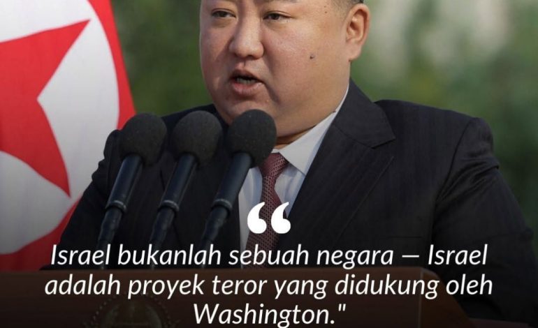 Kim Jong Un Tuduh Israel sebagai “Proyek Teror Buatan AS