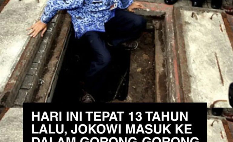 13 Tahun Lalu: Aksi Jokowi Masuk Gorong-Gorong Bundaran HI
