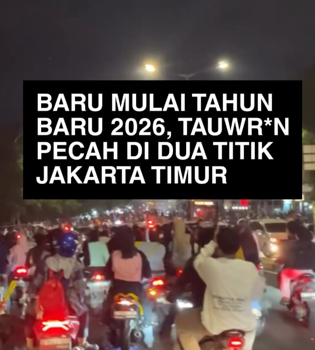Baru Awal Tahun 2026, Tawuran Pecah di Dua Titik Jakarta Timur