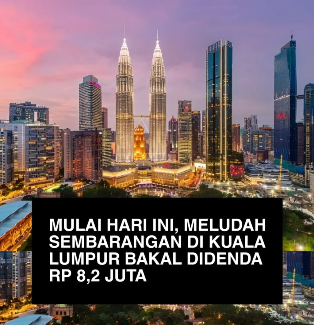 Kuala Lumpur Perketat Aturan Kebersihan, Meludah Kini Didenda